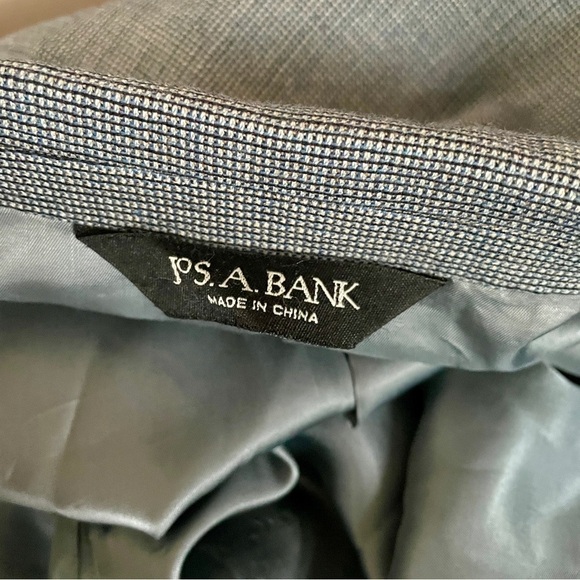 Jos. A Bank Signature Collection Wool Silk 3 Button Blazer 40R Blue - Picture 2 of 9
